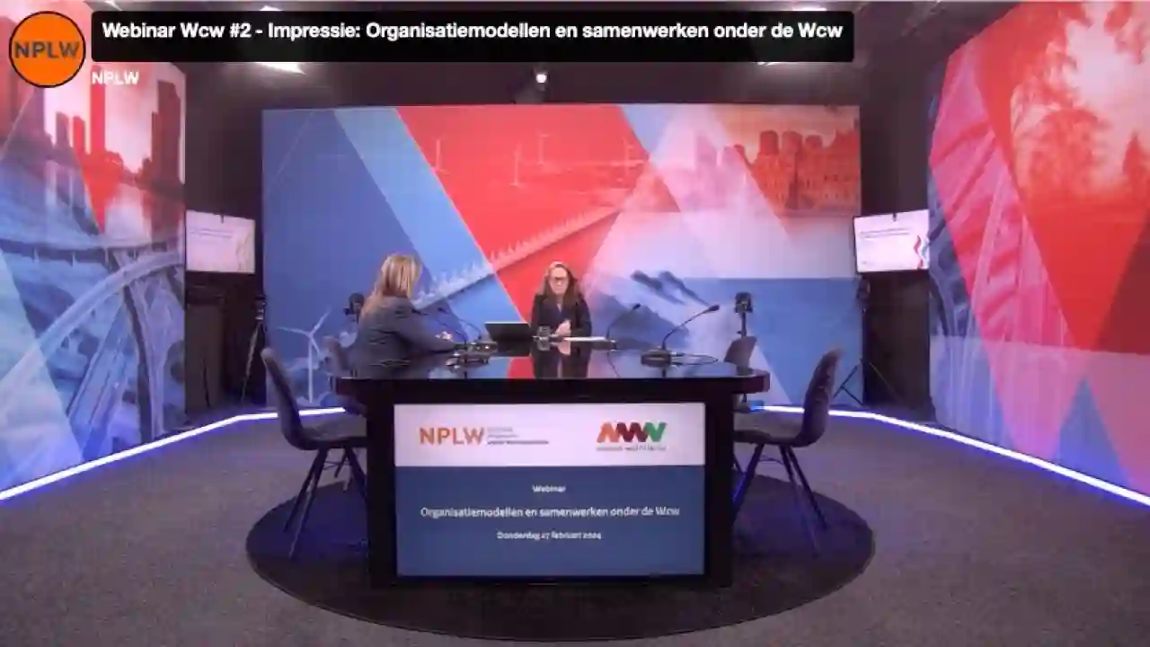 Impressie van webinar Organisatiemodellen en samenwerken onder de Wcw