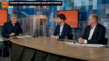 Impressie van NPLW-webinar Duurzame gassen: groen gas en waterstof